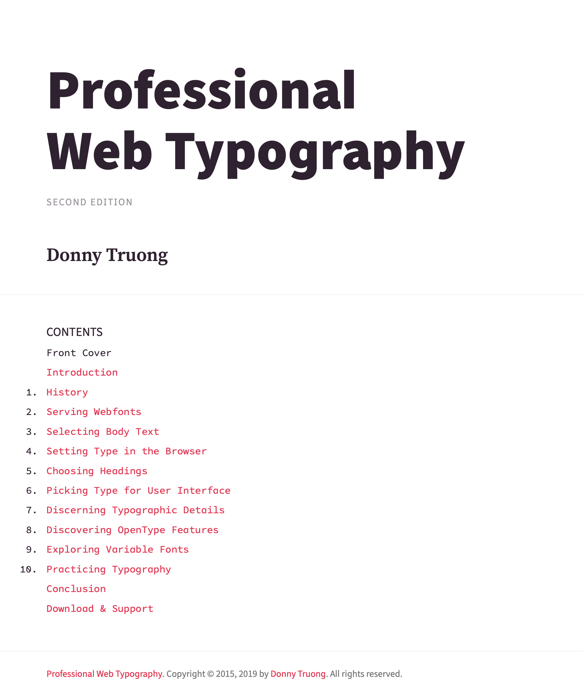 Professional Web Typography